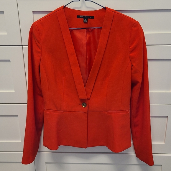 Zac & Rachel red Blazer/ size 6 - Picture 1 of 4
